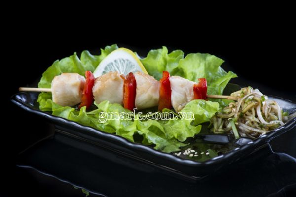 cồi sò điệp trộn rau salad