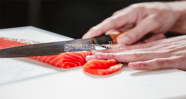 fillet cá hồi sashimi