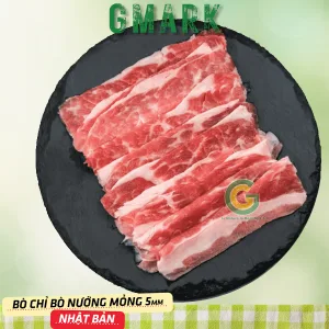 Ba Chỉ Bò Nướng Mỏng 5mm Ishiga Nhật Bản - Gmark